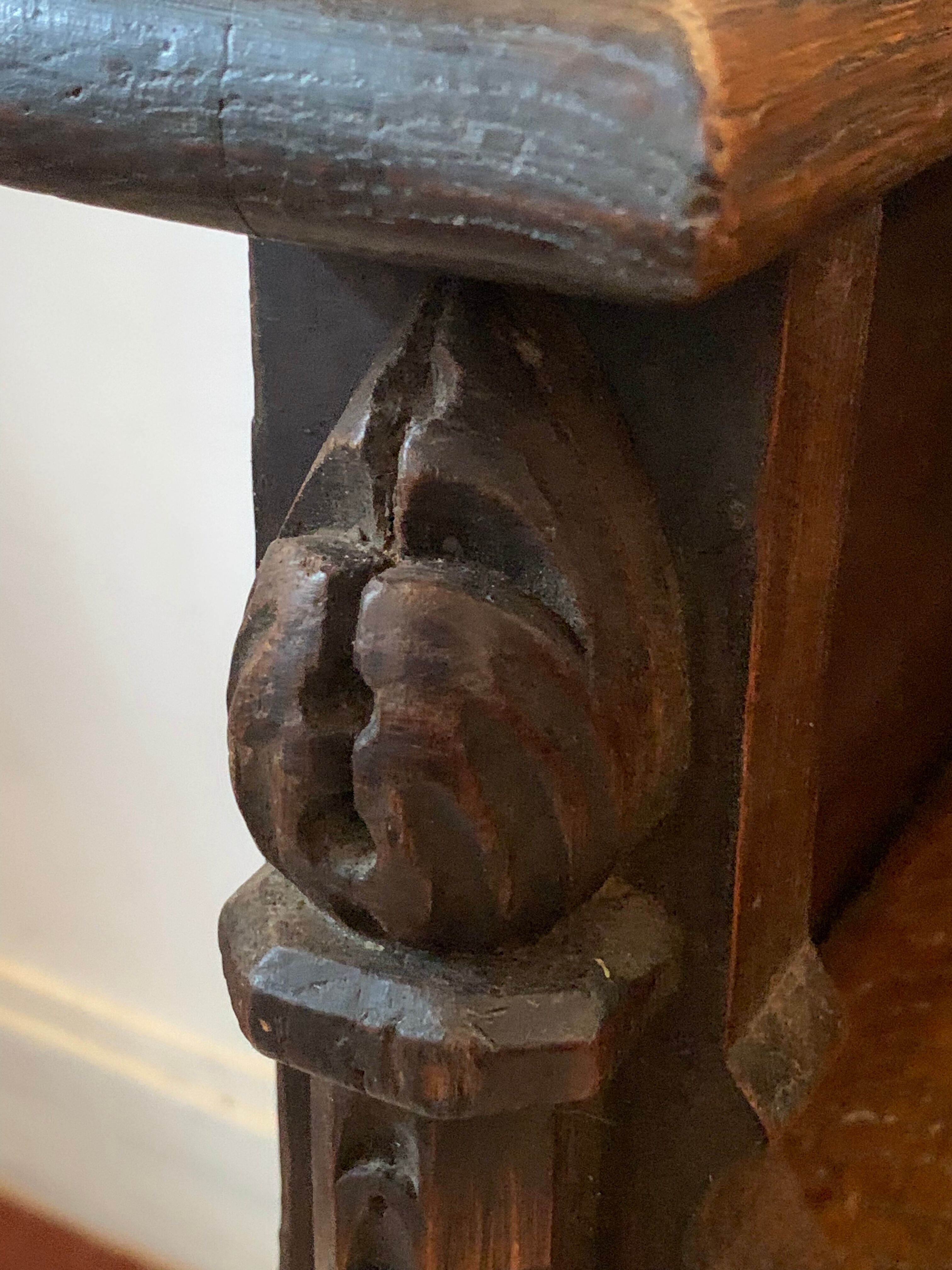 Neo-Gothic chest bench