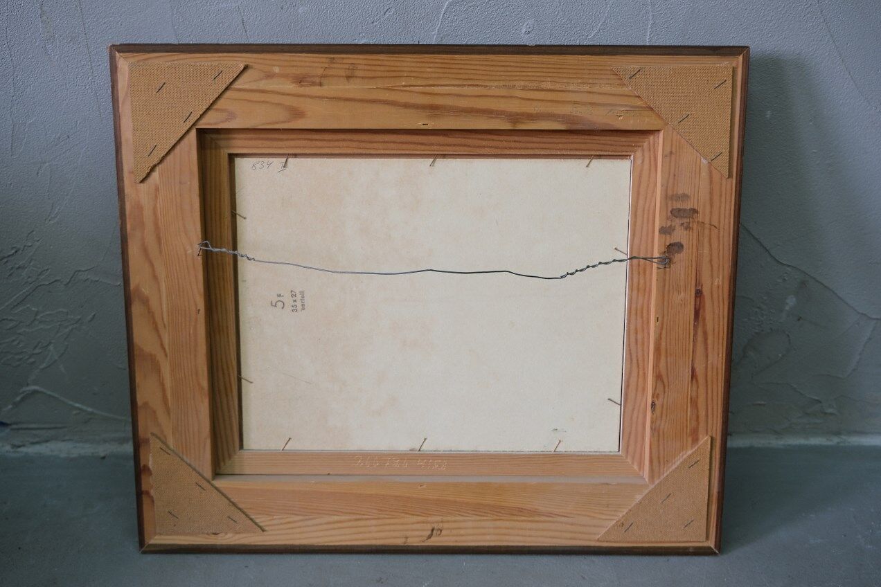 Ove Olson ( 1903-1975 ), Swedish Modern Painting, 1972, Oil on Cardboard