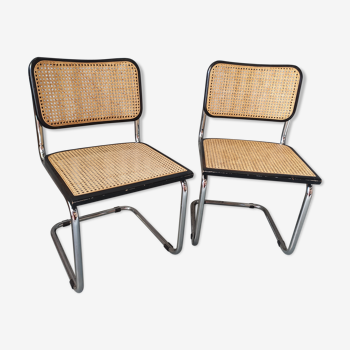 Paire de chaises Cesca B32 Marcel Breuer