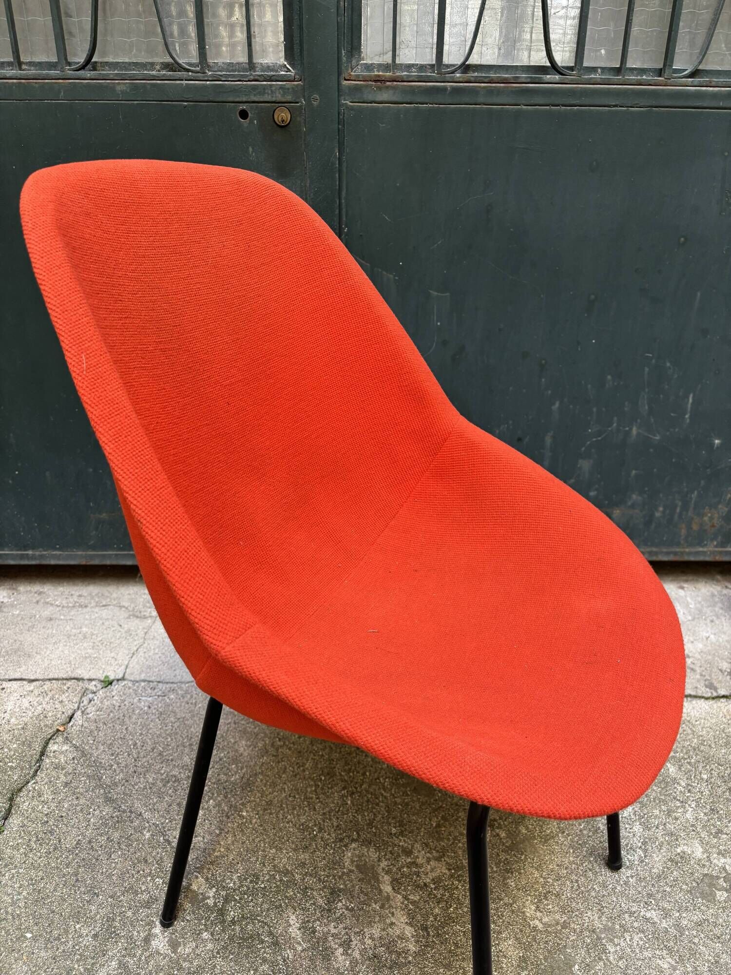 Set of 4 Geniève chairs by Dangles and Christian Defrance 1950