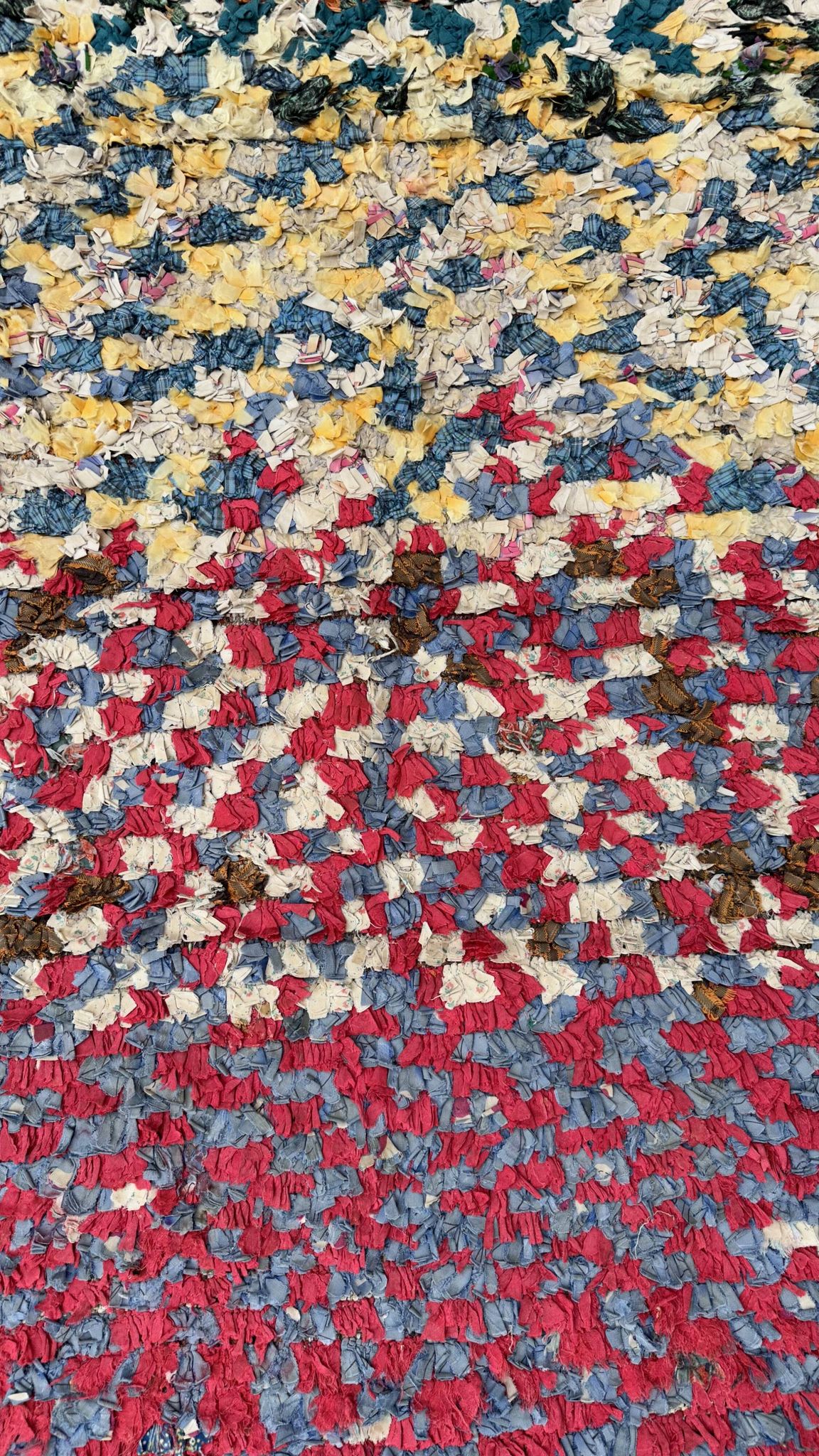Tapis Berbère Boucherouite coloré - 99 x 160 cm