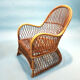 Paire de fauteuils en rotin années 1960