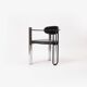Unique postmodern chome armchair, Czechoslovakia, 1970s