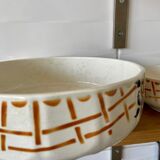 2 bowls in badonviller enamelled earthenware