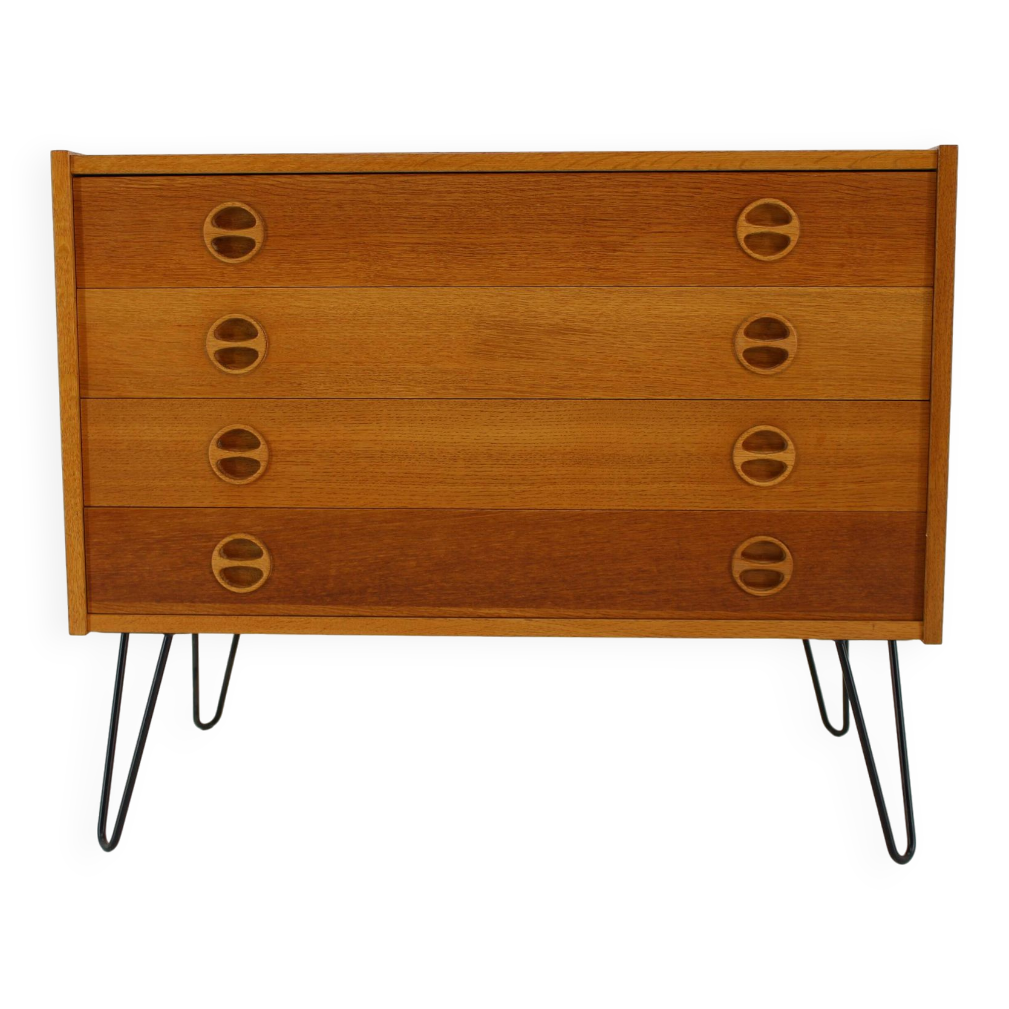 Commode à tiroirs en chêne recyclé des années 1960, Danemark
