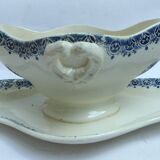Gien large gravy boat in opaque porcelain