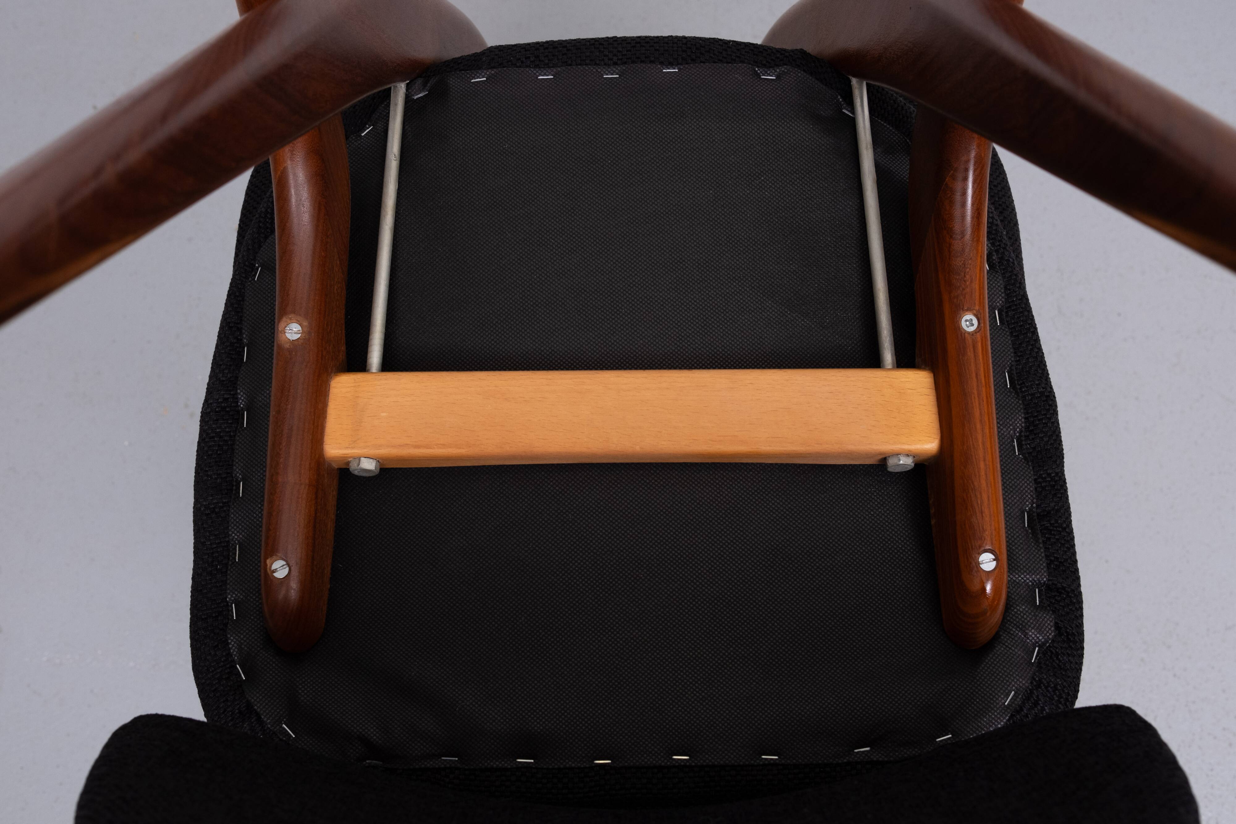 Dutch Scissors Dining Chairs Louis by Van Teeffelen for Wébé, 1959, Set of 8