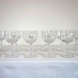 10 verres à eau en cristal de Sèvres, modèle Choiseul