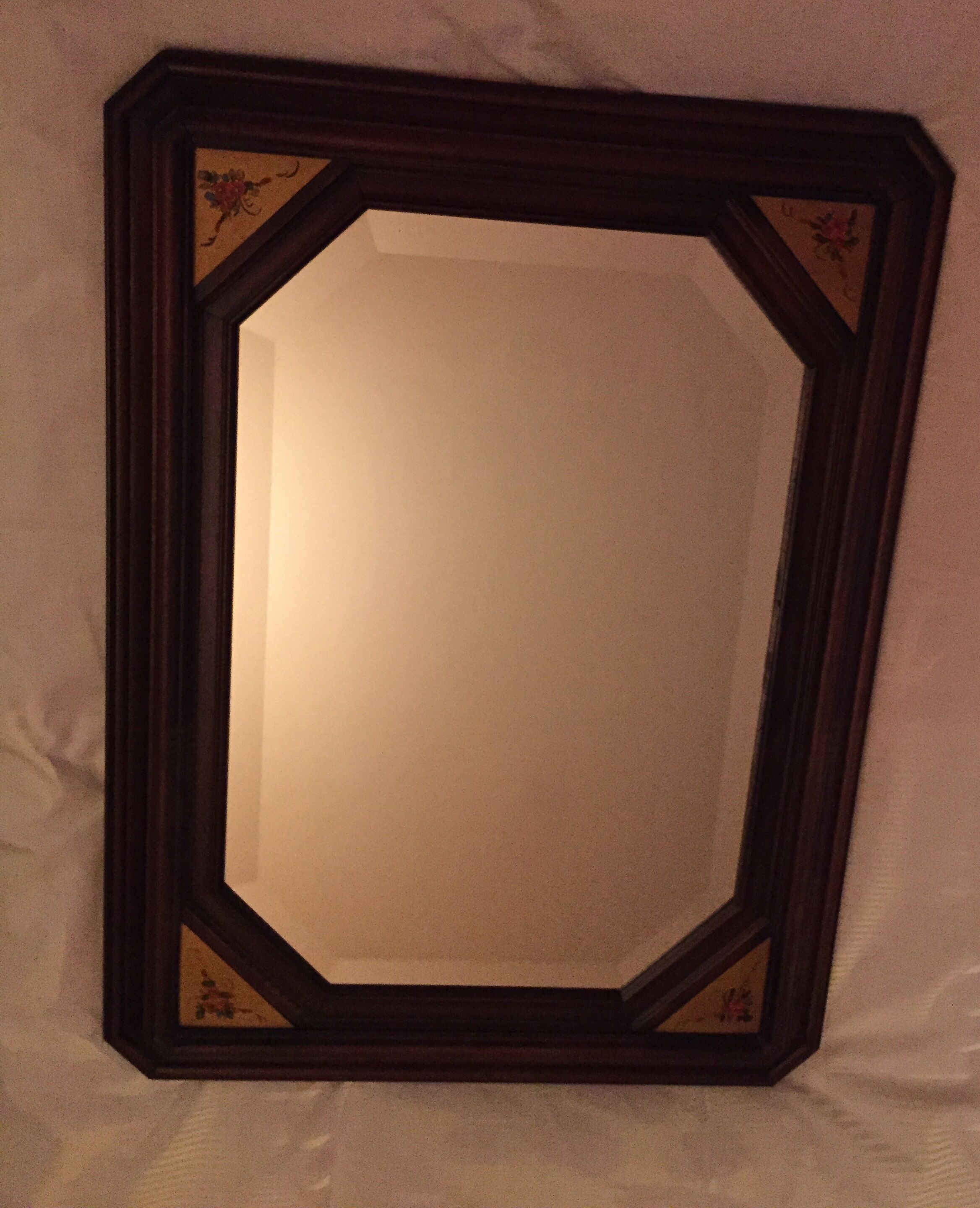 81 x 61 cm wooden mirror