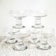 Ensemble de 6 coupes à champagne en verre  par Codec Vintage des années 70