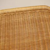 Vintage "Italia 100" model chair by Rotanhuis in woven wicker, 1950s