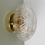 Vintage glass globe wall or ceiling light