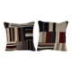 Set of 2 vintage kilim cushion covers 51x51 cm