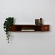 Scandinavian wall-mounted nightstand in mahogany with Bakelite knobs