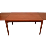 Table à manger extensible danoise des années 1960 en teck