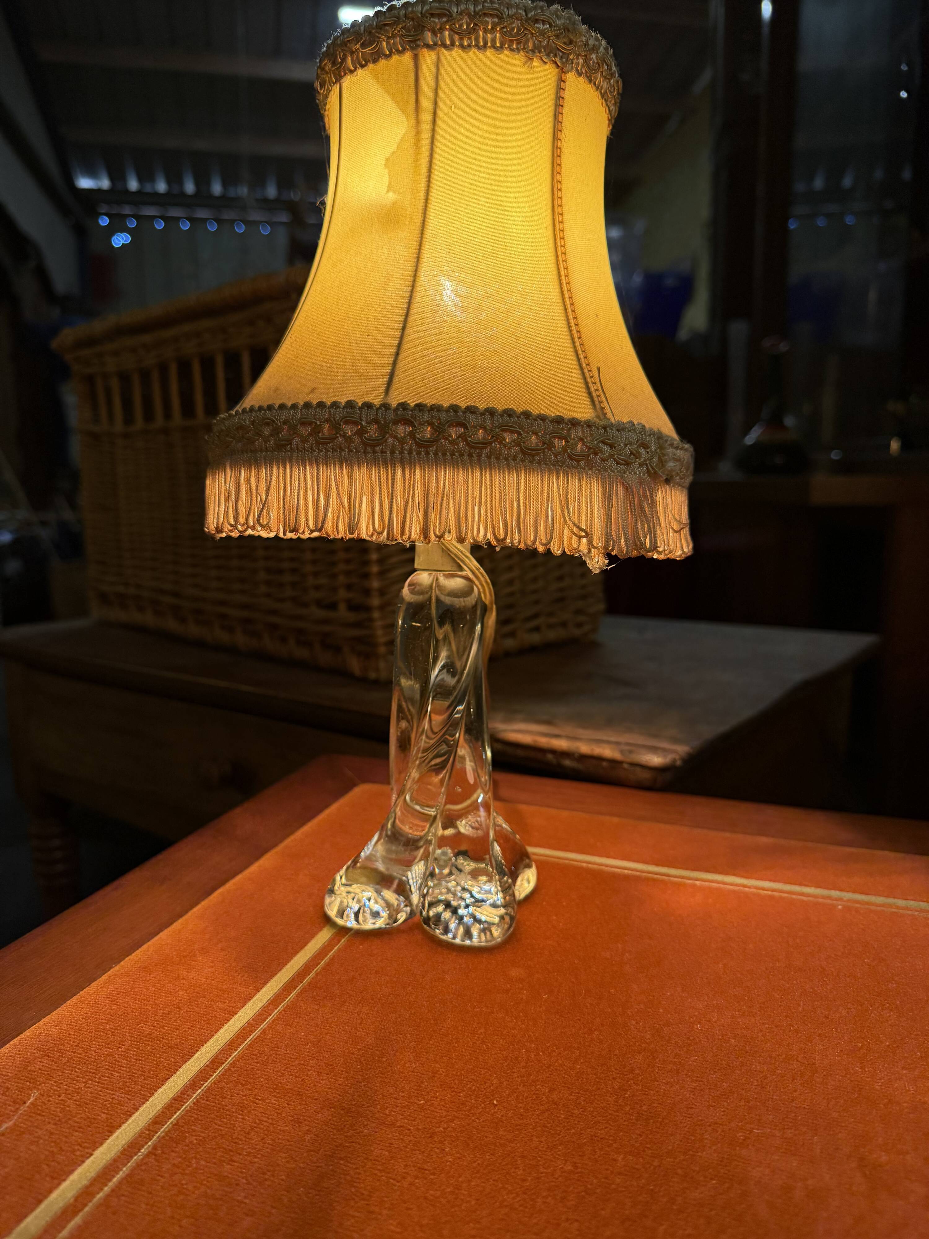 Crystal bedside lamp