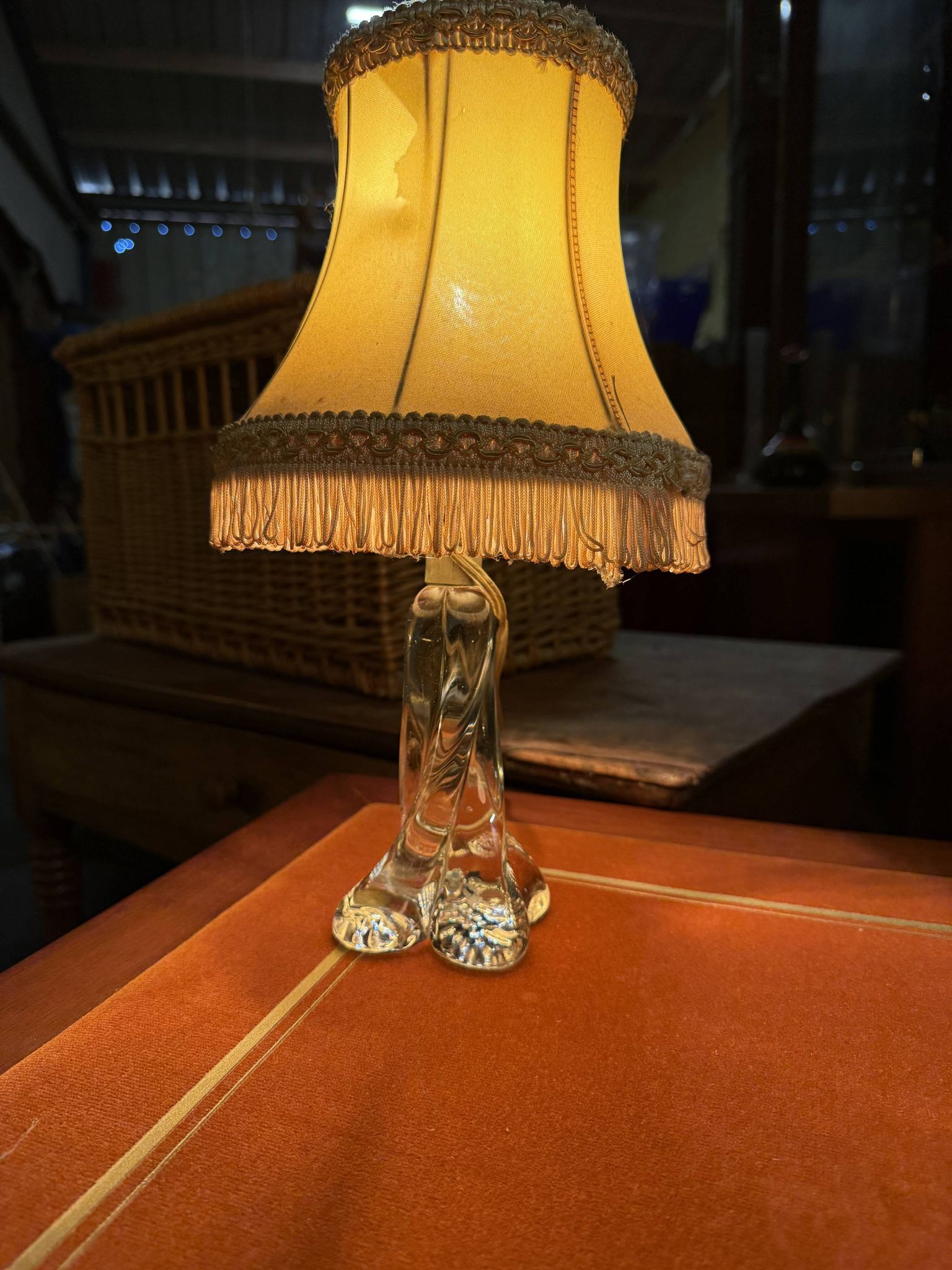 Lampe de chevet en cristal
