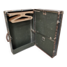 Ancienne valise malle cabine luxe - ermett - penderie et compartiments