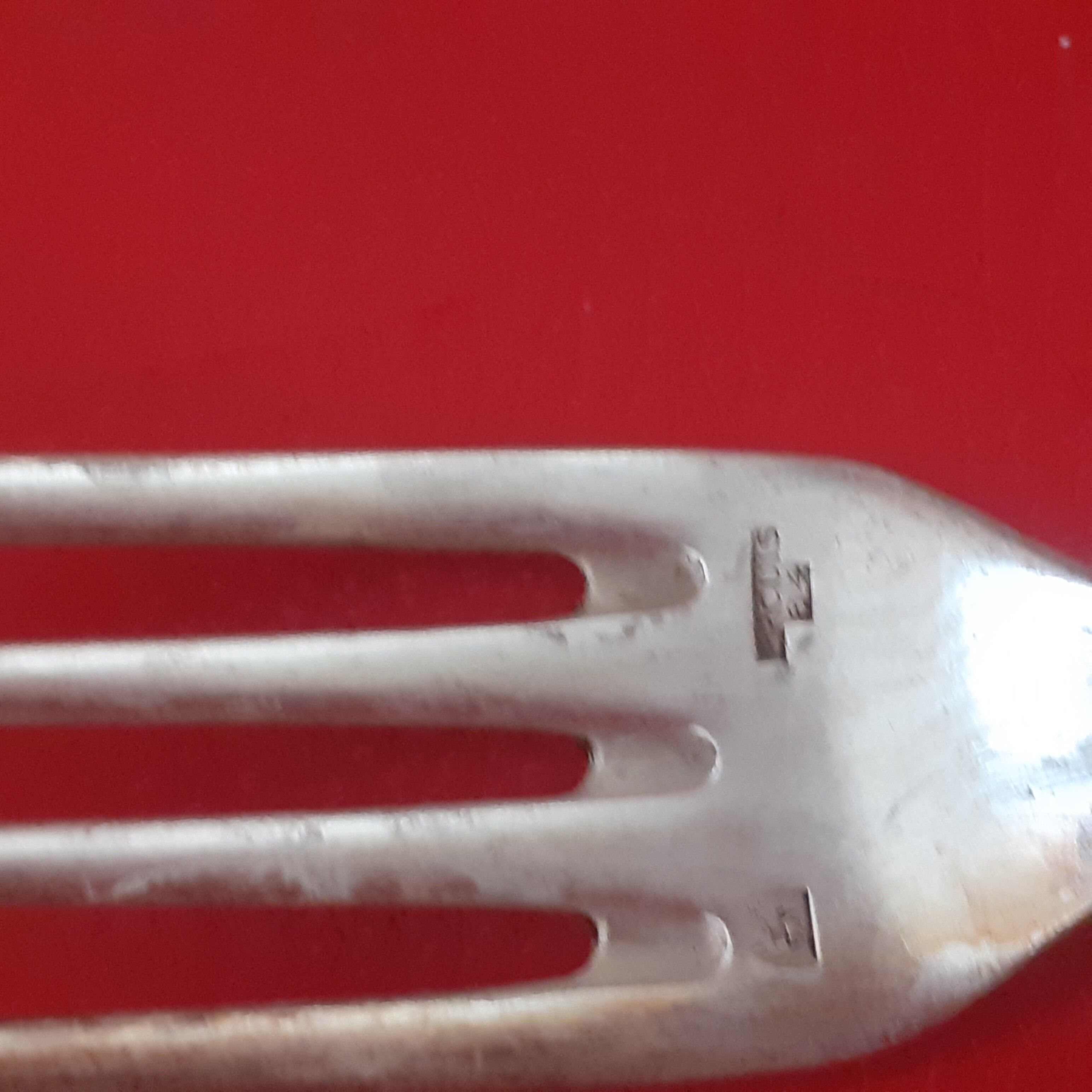10 forks in silver metal Ercuis