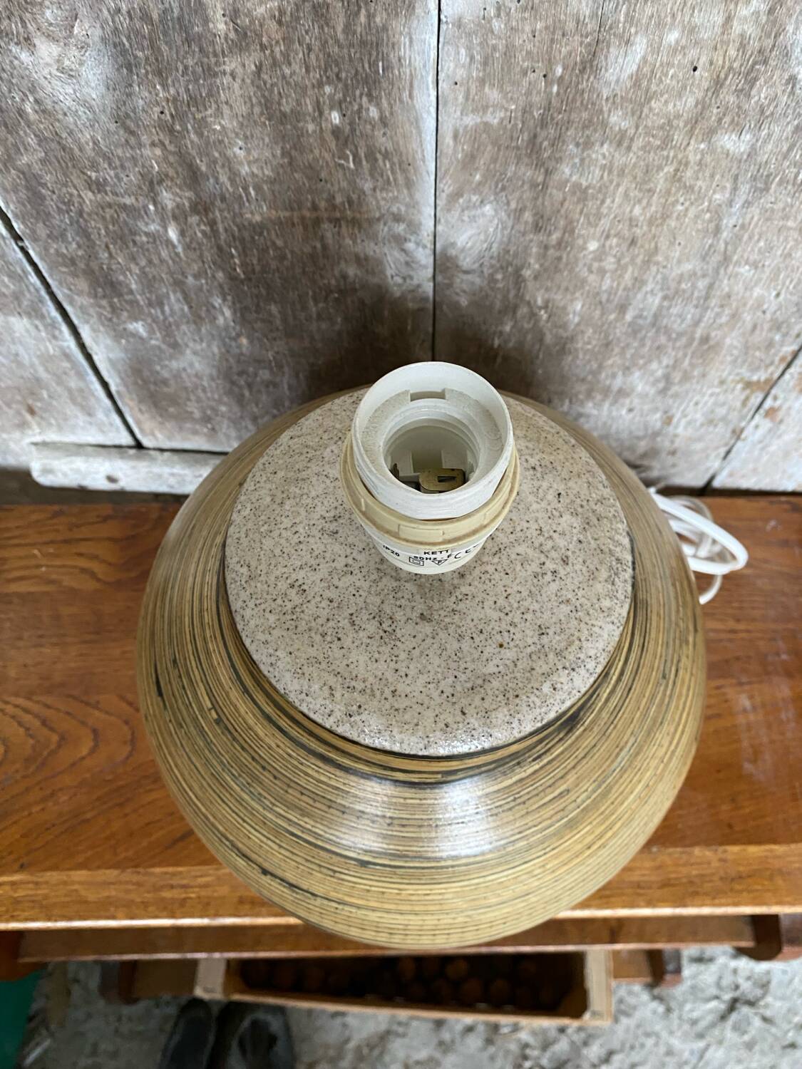Old lamp base reference kelly vintage ceramic