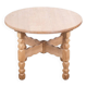 Table basse ronde en chêne attribuée à Henning Kjærnulf, Danemark, années 1960.