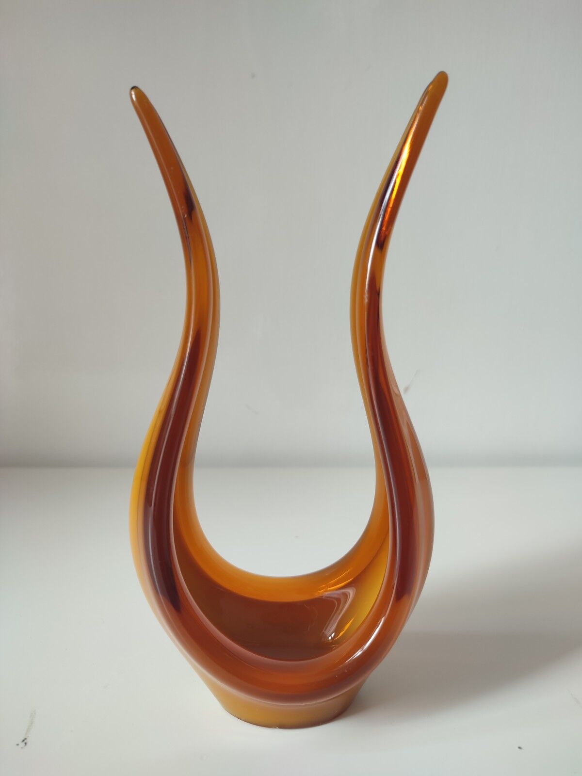 Bougeoir en verre soufflé