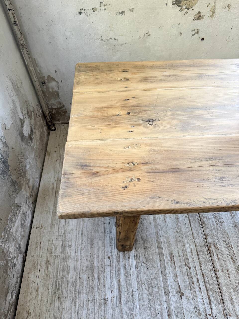 1950s pine farmhouse table 220cm