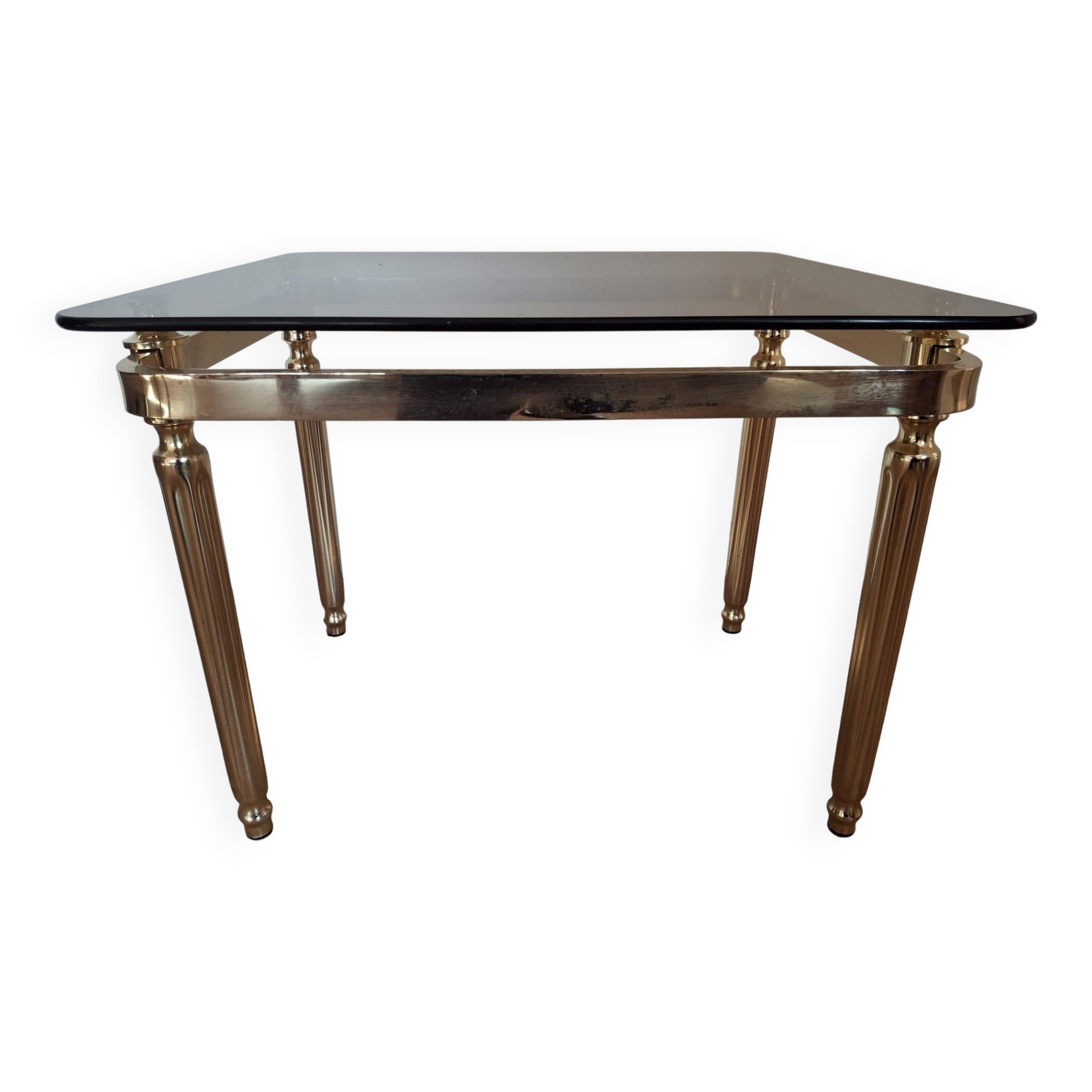 Brass coffee table, 70s