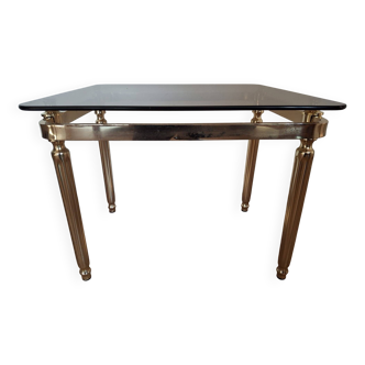 Table basse en laiton, années 70