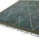 Hand-Knotted Turkish Contemporary 290 cm x 383 cm Blue Wool Carpet