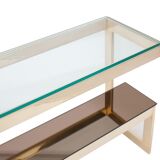 Console table 2-tier coated gold by belgo chrom Dewulf Selection