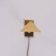 Brass swing arm Wall lamp Germany 1970s