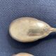 Salad cutlery service, filled silver, gold metal, France