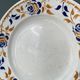 Set of 12 flat plates Terre de Fer in earthenware Moulin des Loups and Hamage, Dijon model