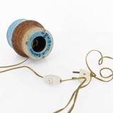 Lampe scandinave en grès bleu par Inger Persson pour Rörstrand, Suède 1960