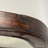 Hand carved wavy curvy vanity mirror, ca 1900