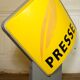 Light sign "Press" double-sided