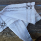 Old-handed white yarn embroidery days handmade