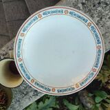 Saint-Amand fruit bowl on foot, new ceramic factories of the North, Molière model