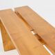 Paire de bancs Charlotte Perriand en pin Les Arcs 1970