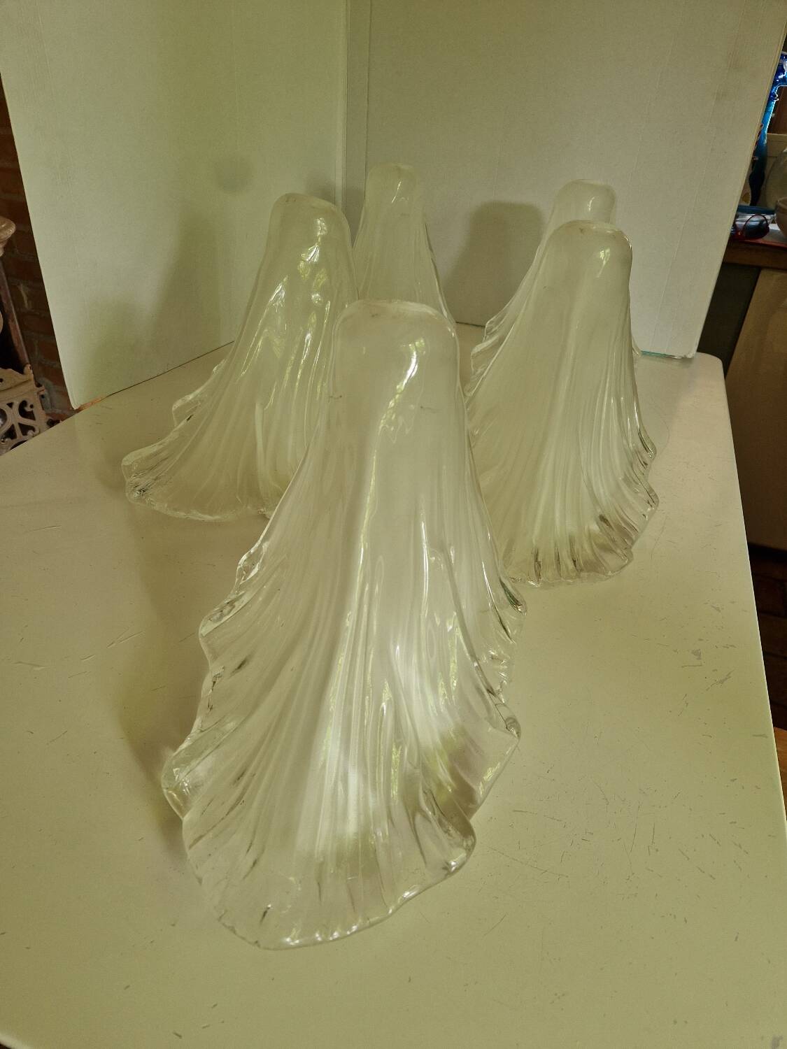 Antique Art Deco glass tulip
