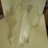 Antique Art Deco glass tulip