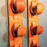 Leather wall hooks 1960s