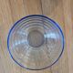 5 vintage blue tempered glass bowls