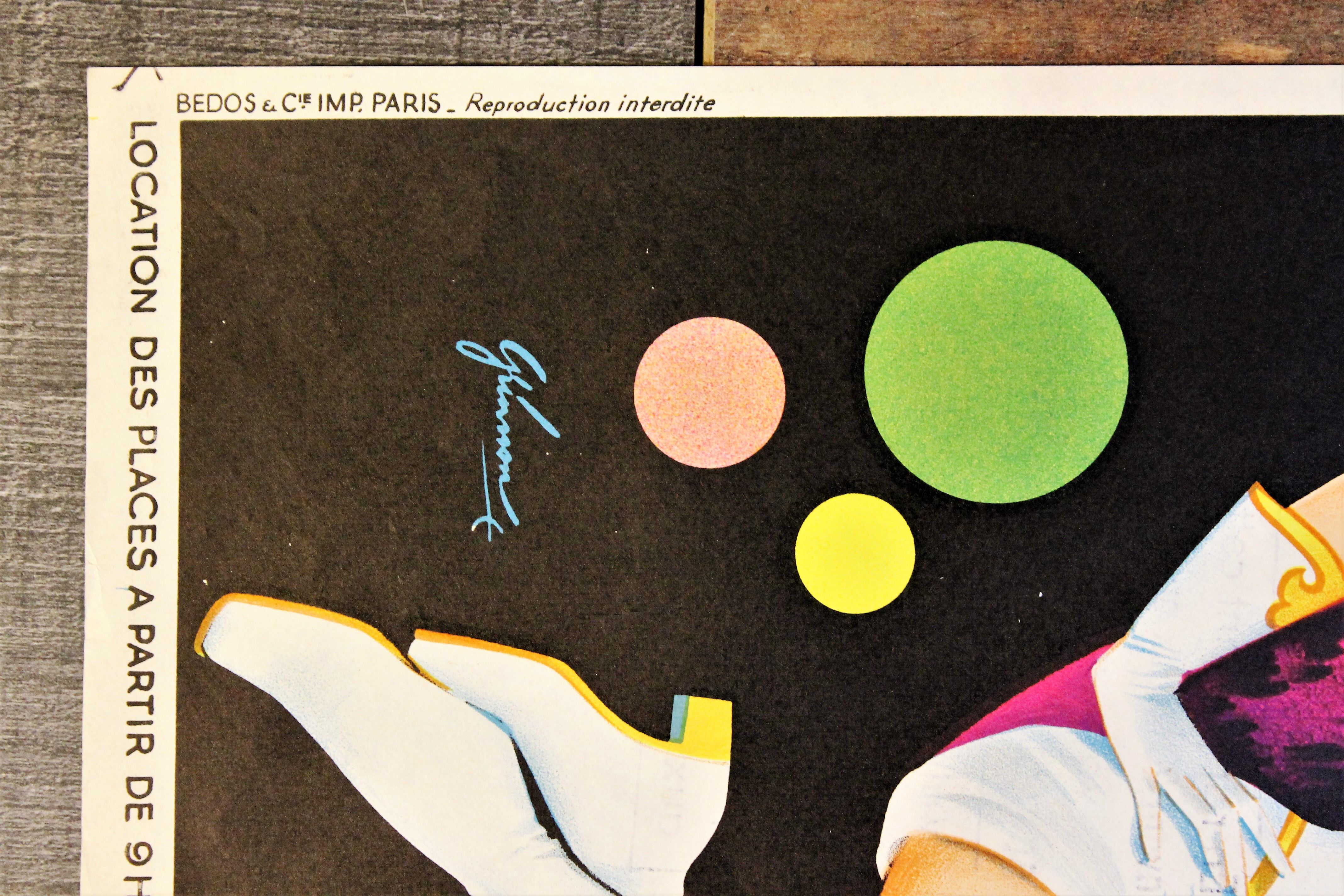 Affiche cirque Pinder 1960s