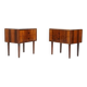 Pair of Retro Vintage Danish Bedside Tables Cabinets Drawers Rosewood Teak 1960s