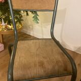 2 vintage school chairs