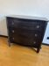 Black wooden chest of drawers