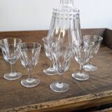 Baccarat crystal liqueur service – refined set - 7 pieces