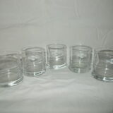 Lot 5 glasses martini advertising bistro